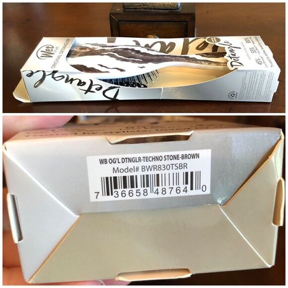 WET BRUSH - NWT - Wet Brush Original Detangler in Techno Stone Brown - Picture 13 of 13